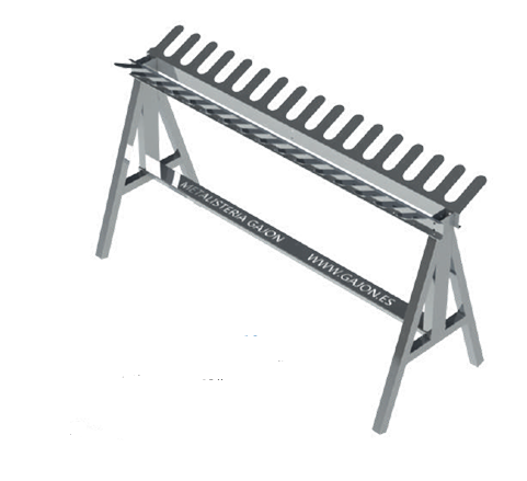 2-metre sheet-aluminium SKI rack