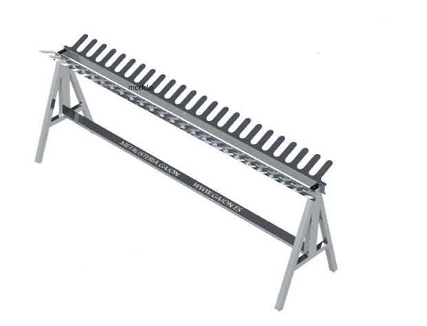 3-metre sheet-aluminium SKI rack
