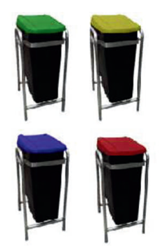 Waste bins available in several colours
