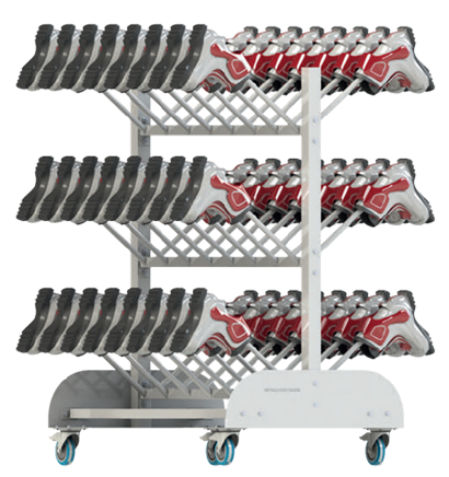 Ski boot trolley