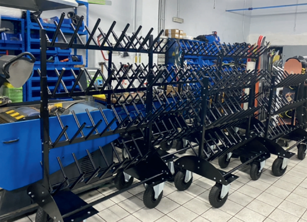Ski boot trolley