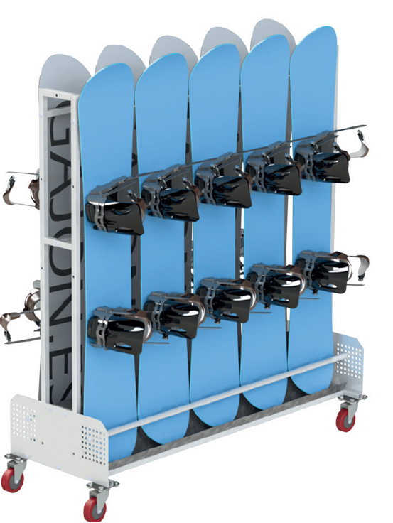 Simple SKI Display Trolley